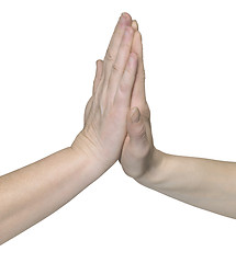 Image showing high five hands