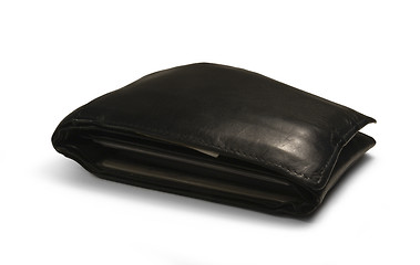 Image showing black leather moneybag