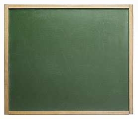 Image showing old used blackboard