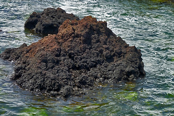 Image showing seaside rock formation