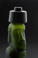 Image showing moai head bottle