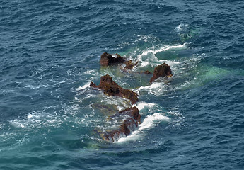 Image showing seaside rock formation