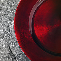 Image showing red reflective plate