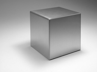 Image showing solid metallic cube