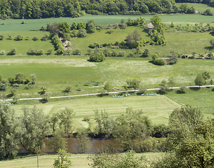 Image showing idyllic spring scenery in Hohenlohe