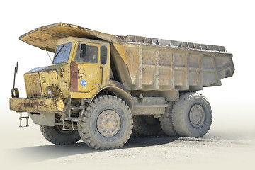 Image showing old yellow skip