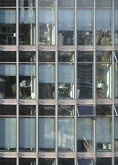 Image showing frontal transparent skyscraper detail