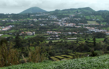 Image showing cloudy scenery at the Azores