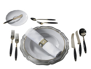 Image showing festive place setting