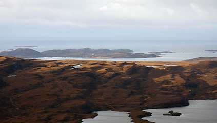 Image showing coastal landscape near Stac Pollaidh