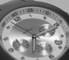 Image showing wristwatch clock face detail