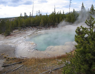 Image showing hot spring in the Yellowstone National Park