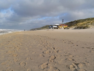 Image showing beach scenery in Northern Germany