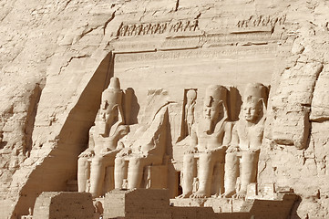 Image showing Abu Simbel temples in Egypt