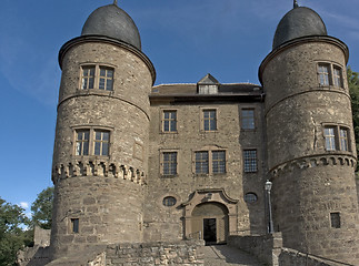 Image showing Wertheim Castle detail in front of blue sky