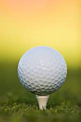 Image showing Golf ball on tee