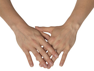 Image showing two feminine hands