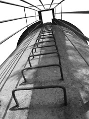 Image showing low angle tower