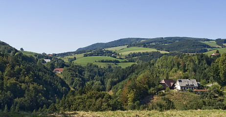 Image showing sunny panoramic Black Forest scenery