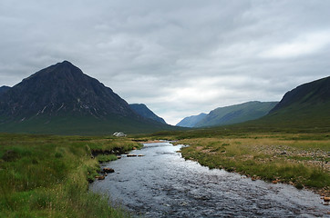 Image showing Rannoch Moor with small stream