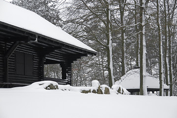 Image showing cottage in winter ambiance