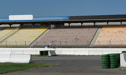 Image showing detail of a racetrack tribune