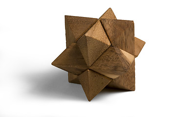 Image showing wooden 3D puzzle