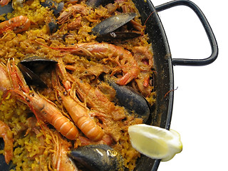 Image showing Paella closeup