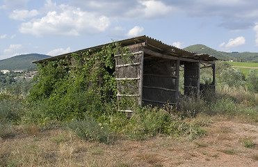 Image showing rundown shed near San Regolo in Chianti