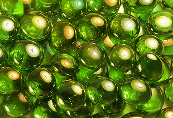 Image showing iridescent glass beads