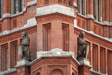 Image showing detail of the Red Town Hall