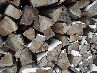 Image showing stacked logs detail