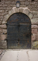 Image showing historic door at Haut-Koenigsbourg Castle