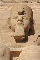 Image showing Ramesses sculpture at Abu Simbel temples