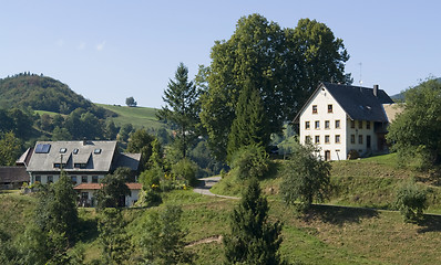 Image showing sunny illuminated Black Forest scenery