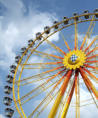 Image showing big wheel and blue sky