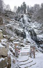 Image showing Todtnau Waterfall in the Black Forest