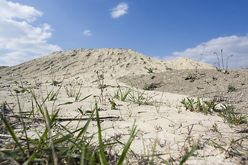 Image showing arid spoil pile