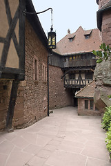 Image showing courtyard at Haut-Koenigsbourg Castle