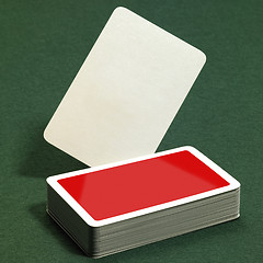 Image showing stack of playing cards