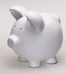 Image showing white porcelain piggybank