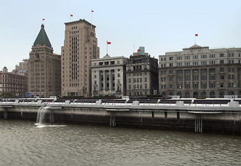 Image showing Shanghai at Huangpu River