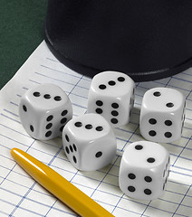 Image showing gambling with dice