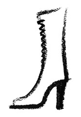 Image showing sketched boots