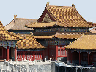 Image showing detail of the Forbidden City in Beijing