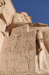 Image showing Ramses sculpture in Abu Simbel