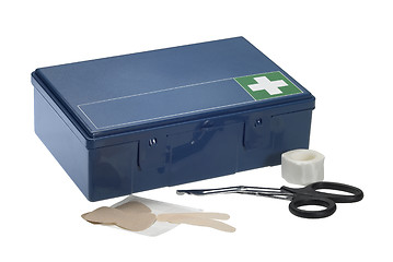 Image showing blue ambulance box