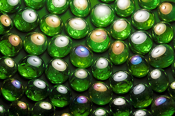 Image showing iridescent glass beads