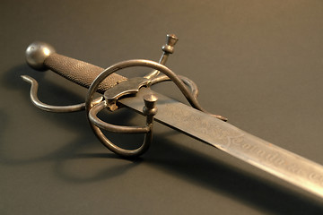 Image showing nostalgic rusty sword