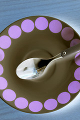 Image showing Spoon and plate